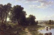 Asher Brown Durand Strawberrying oil on canvas